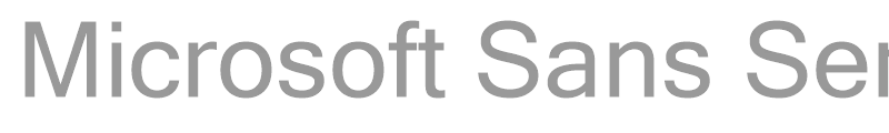 Microsoft Sans Serif